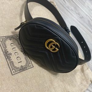 AUTHENTIC GUCCI MARMONT BELT BAG. Brand New!